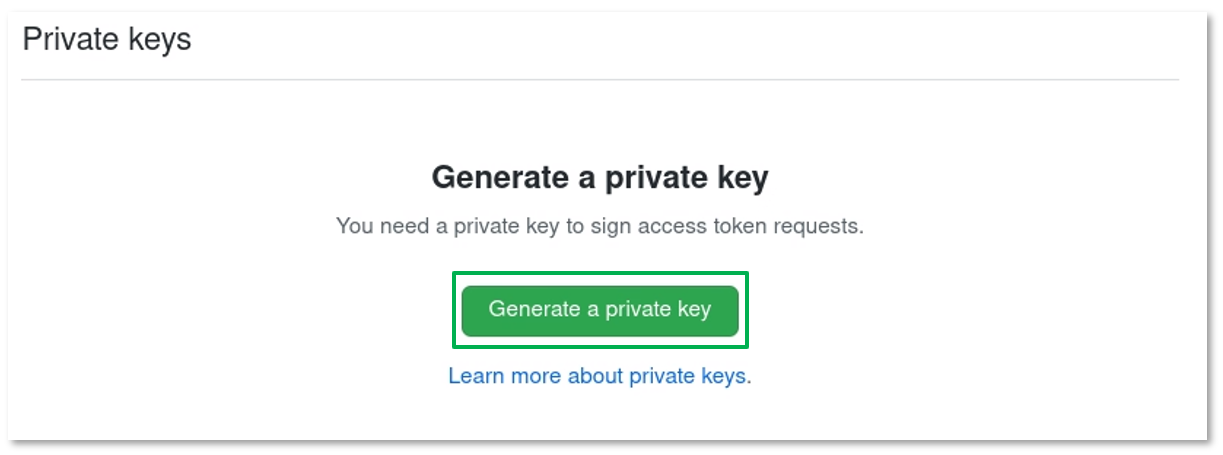 Private keys Generate a private key